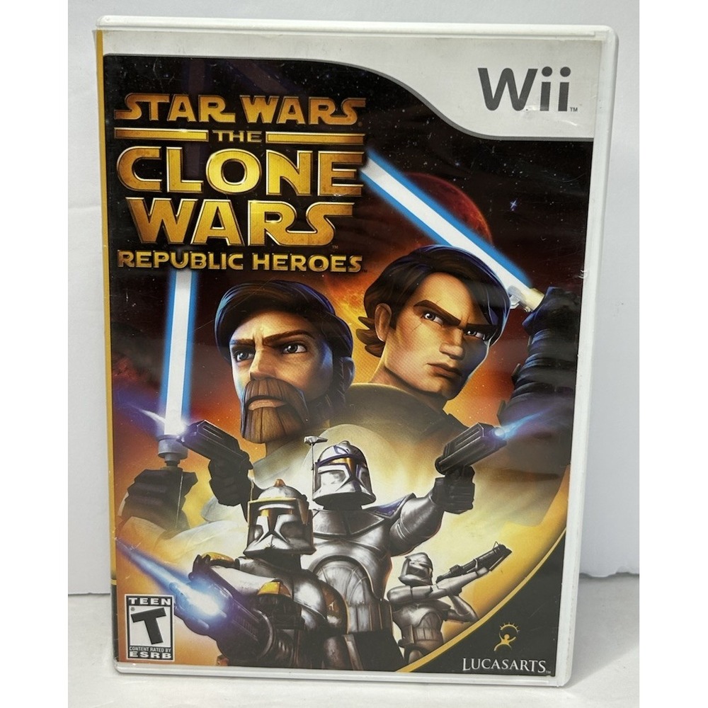 Star Wars: The Clone Wars: Republic Heroes Nintendo Wii 2009 Tested No Manual‎